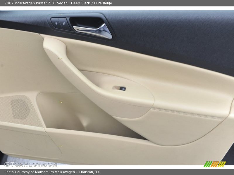Deep Black / Pure Beige 2007 Volkswagen Passat 2.0T Sedan