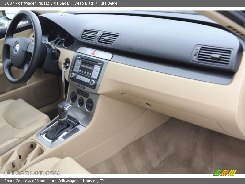 Deep Black / Pure Beige 2007 Volkswagen Passat 2.0T Sedan