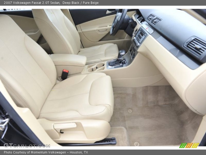 Deep Black / Pure Beige 2007 Volkswagen Passat 2.0T Sedan