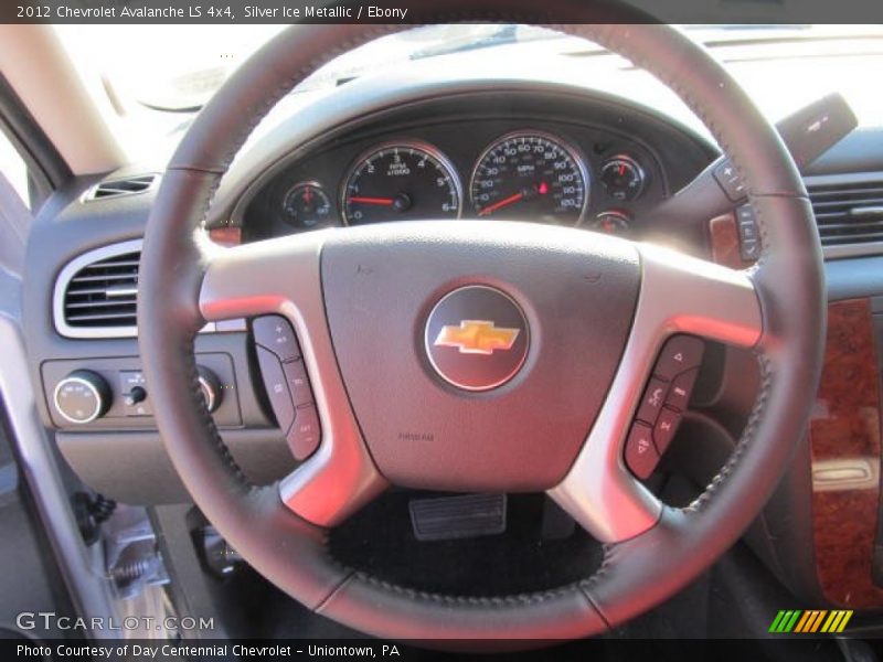 Silver Ice Metallic / Ebony 2012 Chevrolet Avalanche LS 4x4