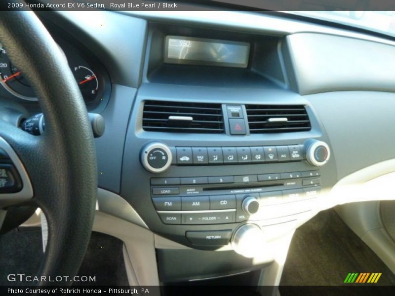 Royal Blue Pearl / Black 2009 Honda Accord EX V6 Sedan