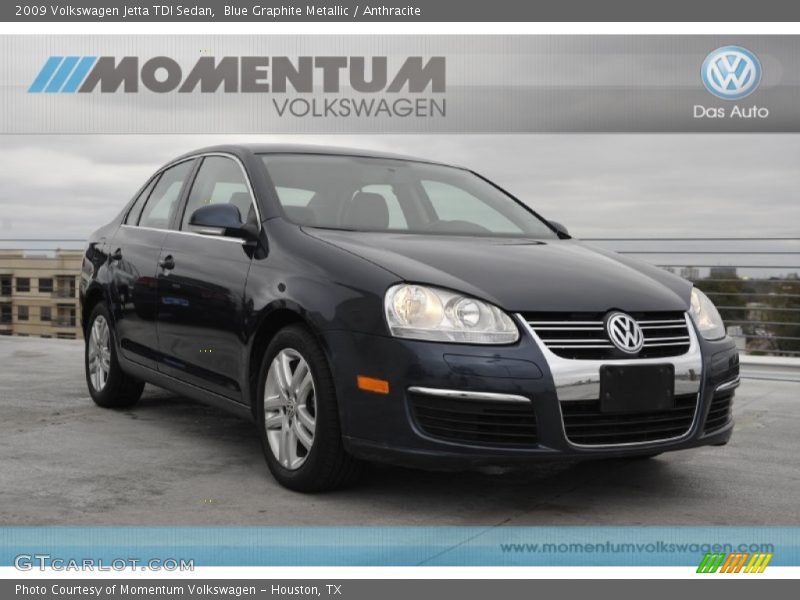 Blue Graphite Metallic / Anthracite 2009 Volkswagen Jetta TDI Sedan