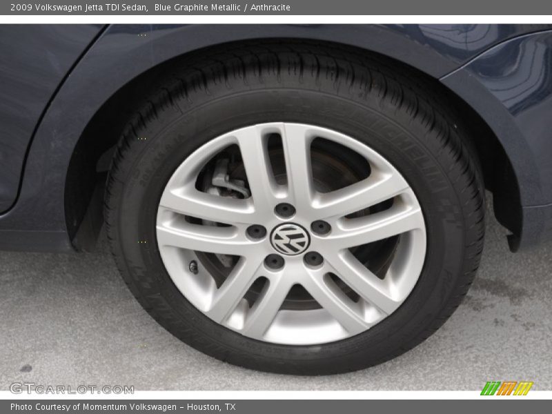 Blue Graphite Metallic / Anthracite 2009 Volkswagen Jetta TDI Sedan