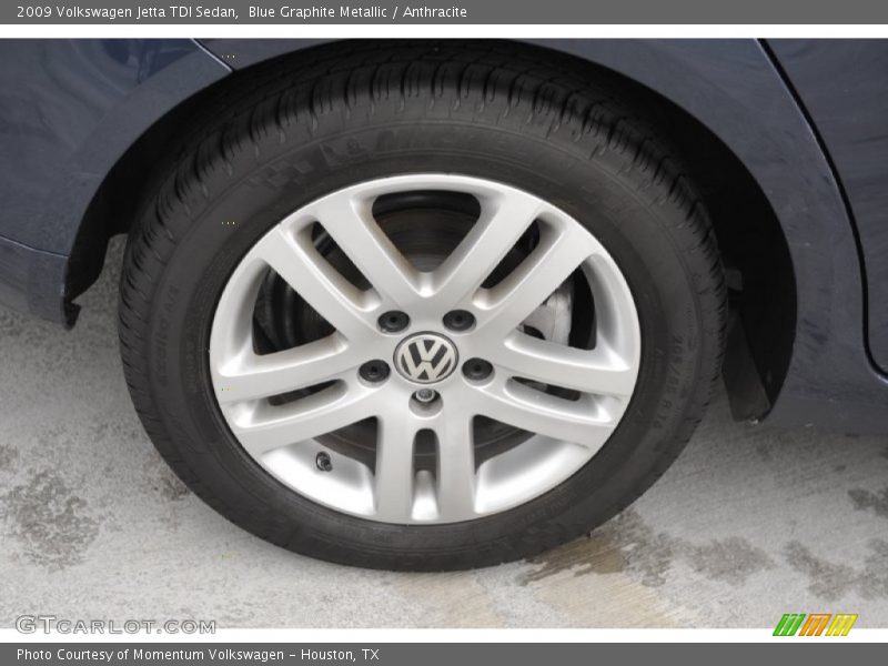 Blue Graphite Metallic / Anthracite 2009 Volkswagen Jetta TDI Sedan