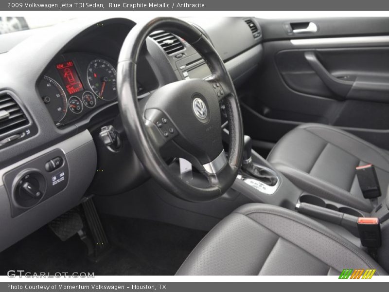 Blue Graphite Metallic / Anthracite 2009 Volkswagen Jetta TDI Sedan