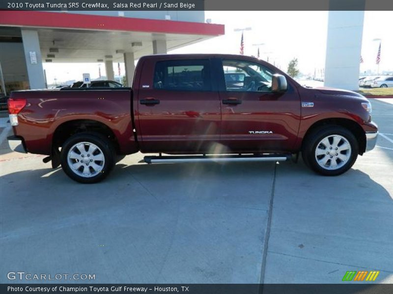 Salsa Red Pearl / Sand Beige 2010 Toyota Tundra SR5 CrewMax