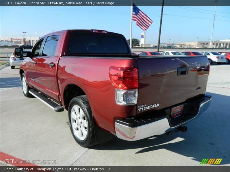 Salsa Red Pearl / Sand Beige 2010 Toyota Tundra SR5 CrewMax