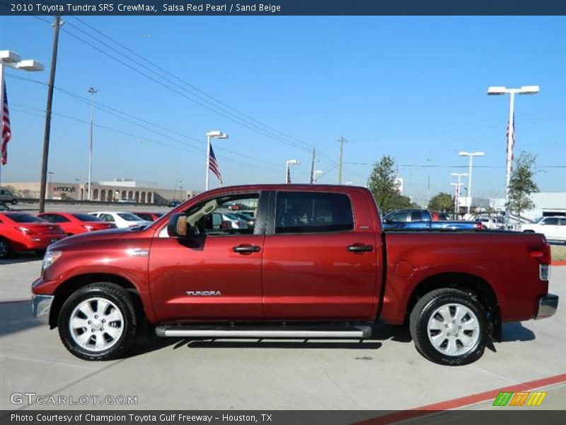 Salsa Red Pearl / Sand Beige 2010 Toyota Tundra SR5 CrewMax