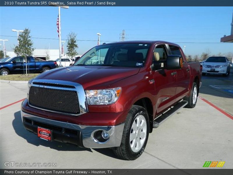 Salsa Red Pearl / Sand Beige 2010 Toyota Tundra SR5 CrewMax