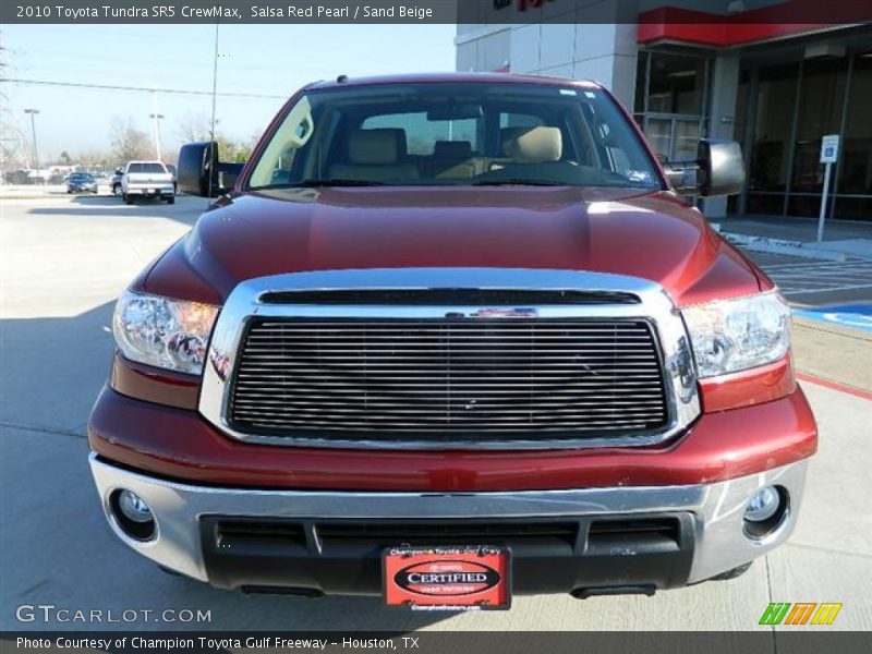 Salsa Red Pearl / Sand Beige 2010 Toyota Tundra SR5 CrewMax