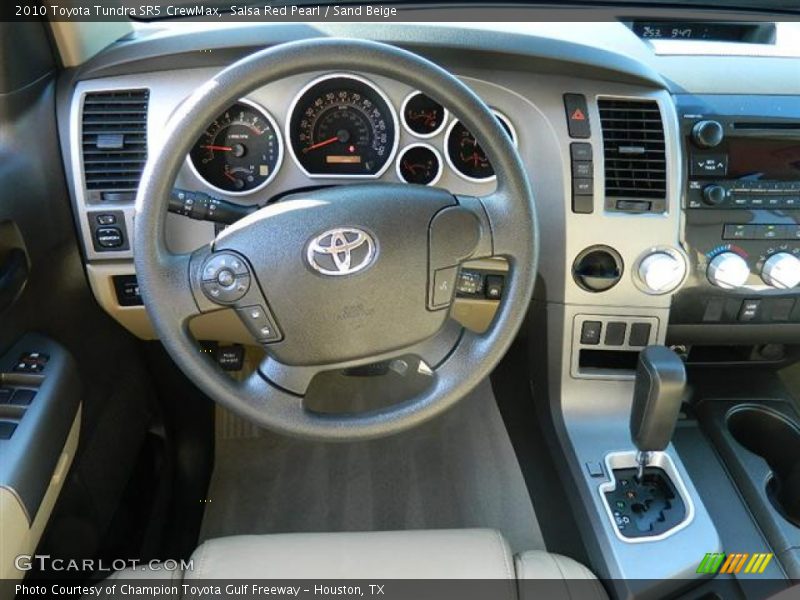 Salsa Red Pearl / Sand Beige 2010 Toyota Tundra SR5 CrewMax