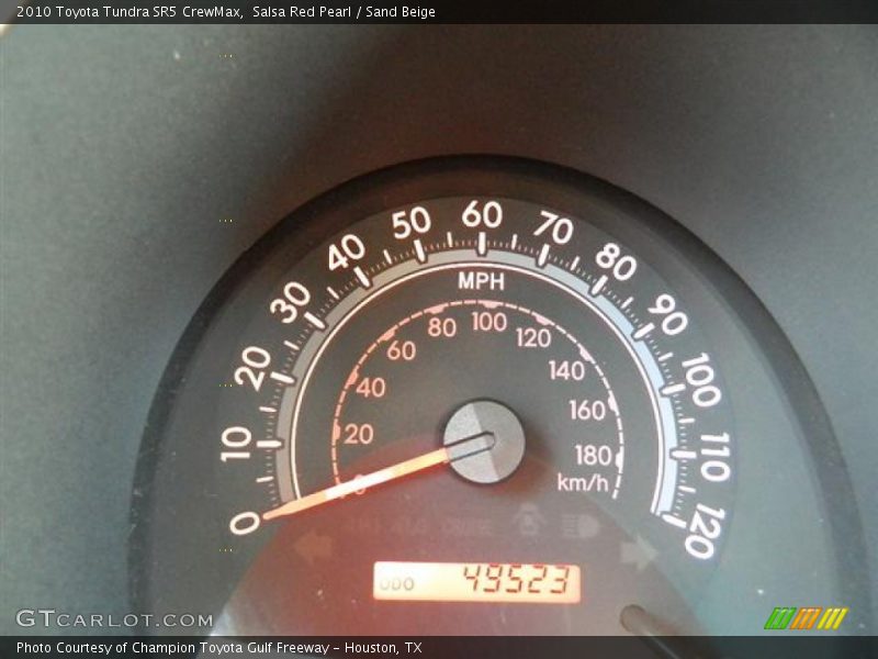 Salsa Red Pearl / Sand Beige 2010 Toyota Tundra SR5 CrewMax