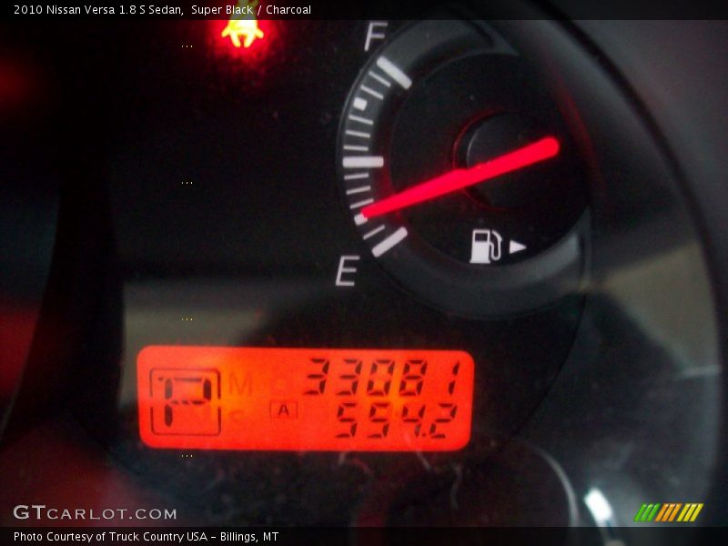 Super Black / Charcoal 2010 Nissan Versa 1.8 S Sedan