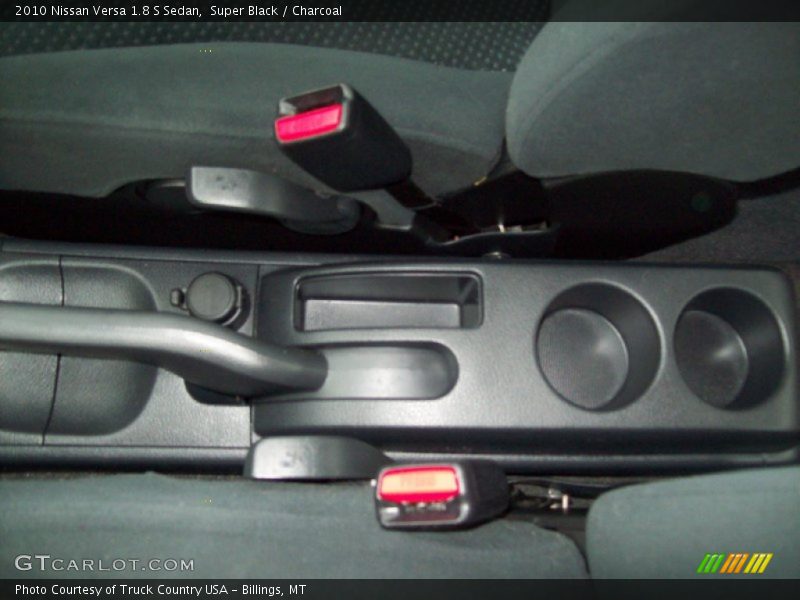 Super Black / Charcoal 2010 Nissan Versa 1.8 S Sedan