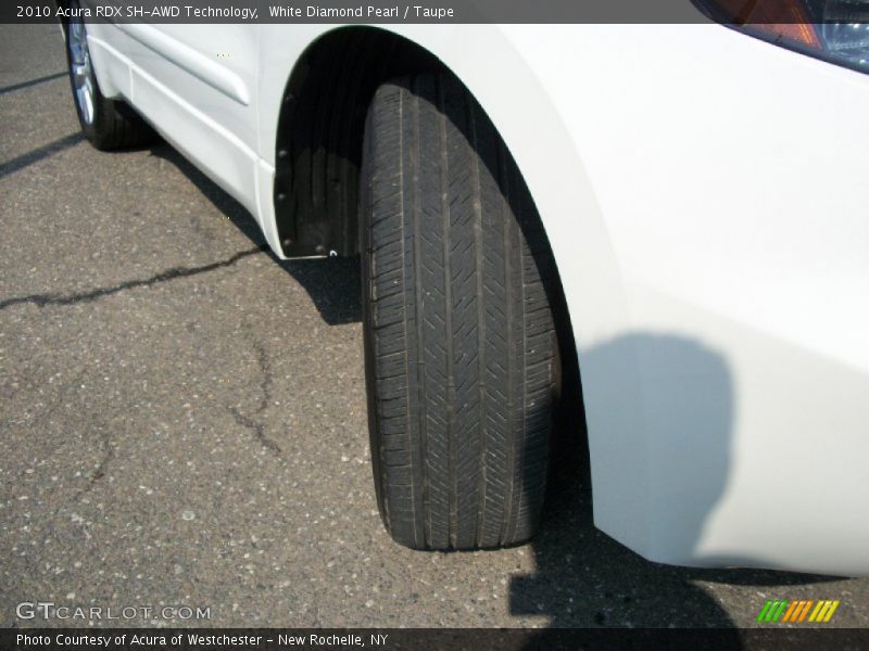 White Diamond Pearl / Taupe 2010 Acura RDX SH-AWD Technology
