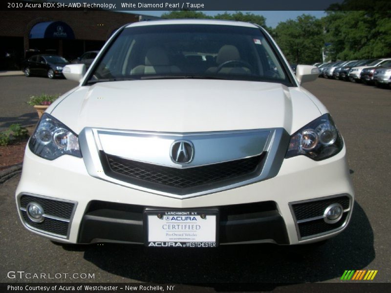 White Diamond Pearl / Taupe 2010 Acura RDX SH-AWD Technology