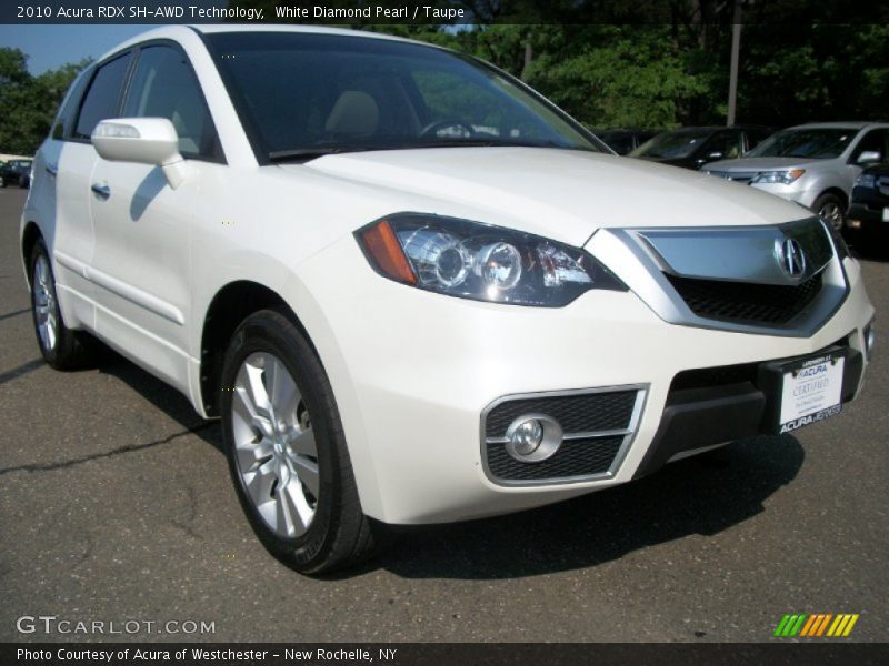 White Diamond Pearl / Taupe 2010 Acura RDX SH-AWD Technology