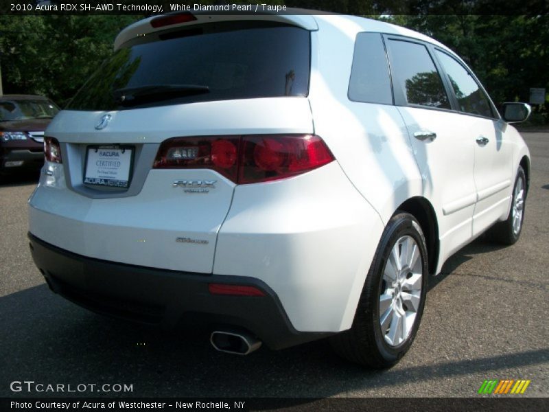 White Diamond Pearl / Taupe 2010 Acura RDX SH-AWD Technology