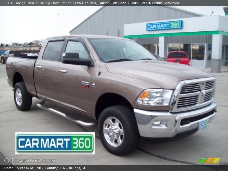 Austin Tan Pearl / Dark Slate/Medium Graystone 2010 Dodge Ram 2500 Big Horn Edition Crew Cab 4x4