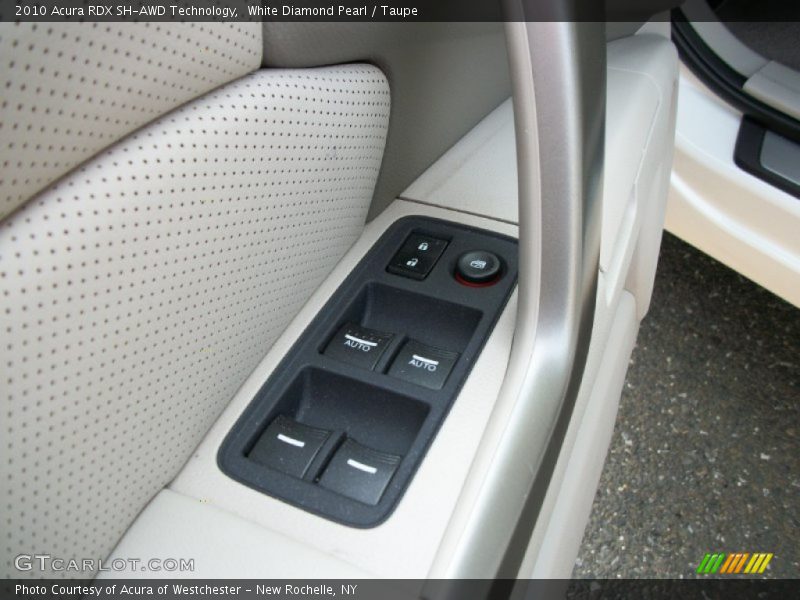 White Diamond Pearl / Taupe 2010 Acura RDX SH-AWD Technology