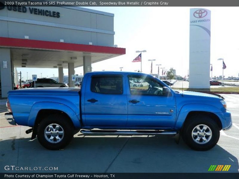 Speedway Blue Metallic / Graphite Gray 2009 Toyota Tacoma V6 SR5 PreRunner Double Cab