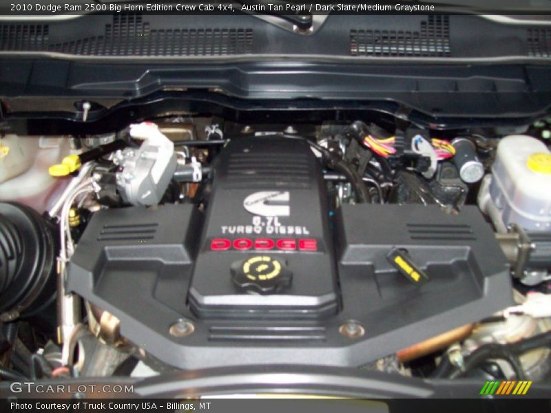  2010 Ram 2500 Big Horn Edition Crew Cab 4x4 Engine - 6.7 Liter OHV 24-Valve Cummins Turbo-Diesel Inline 6 Cylinder