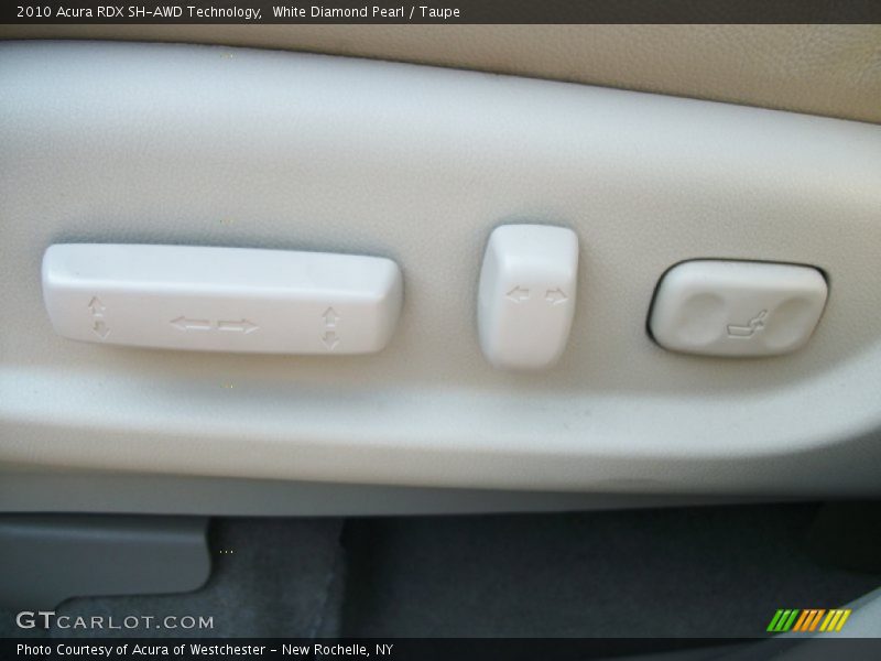 White Diamond Pearl / Taupe 2010 Acura RDX SH-AWD Technology