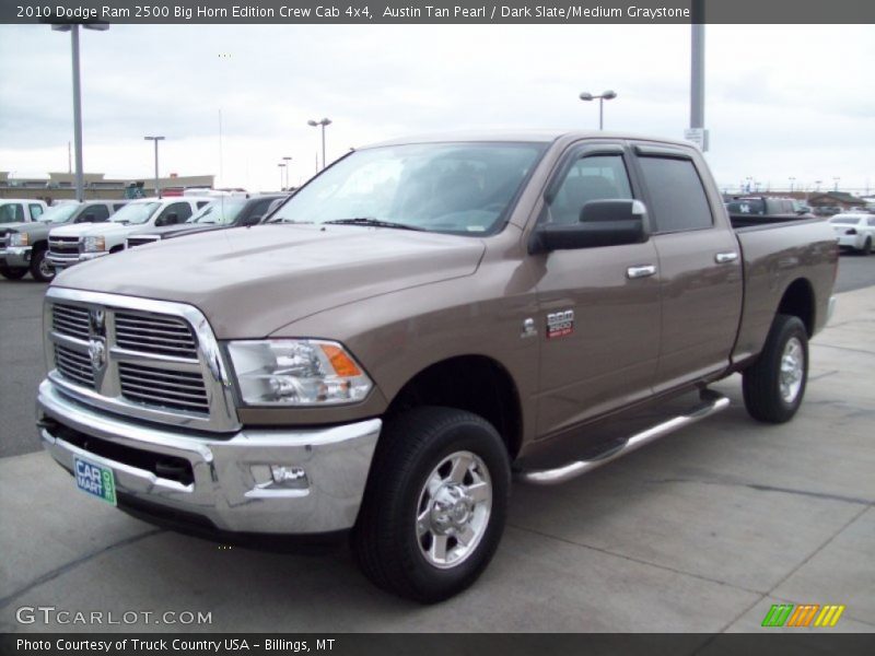 Austin Tan Pearl / Dark Slate/Medium Graystone 2010 Dodge Ram 2500 Big Horn Edition Crew Cab 4x4