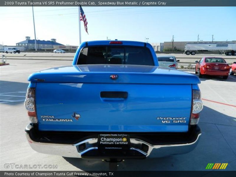 Speedway Blue Metallic / Graphite Gray 2009 Toyota Tacoma V6 SR5 PreRunner Double Cab