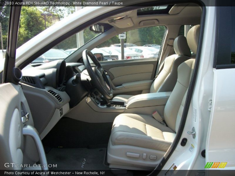 White Diamond Pearl / Taupe 2010 Acura RDX SH-AWD Technology