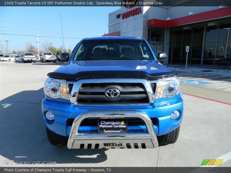 Speedway Blue Metallic / Graphite Gray 2009 Toyota Tacoma V6 SR5 PreRunner Double Cab