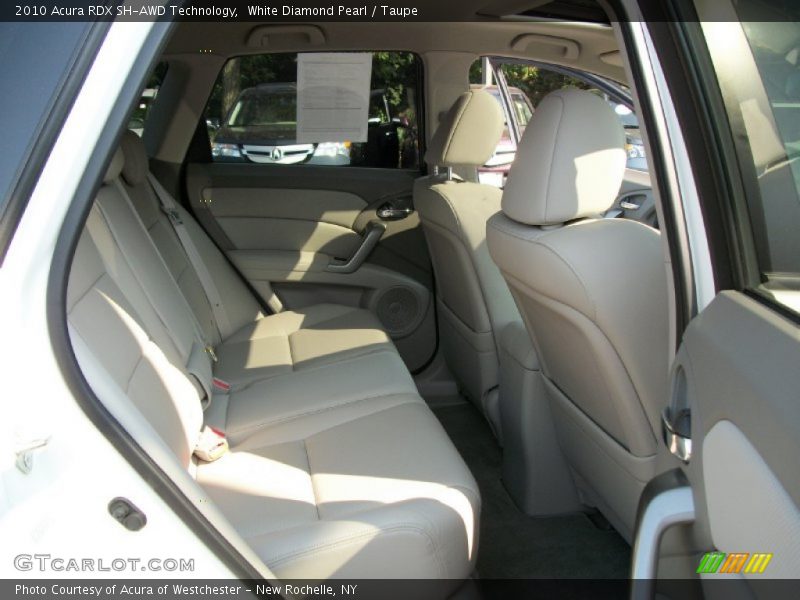 White Diamond Pearl / Taupe 2010 Acura RDX SH-AWD Technology