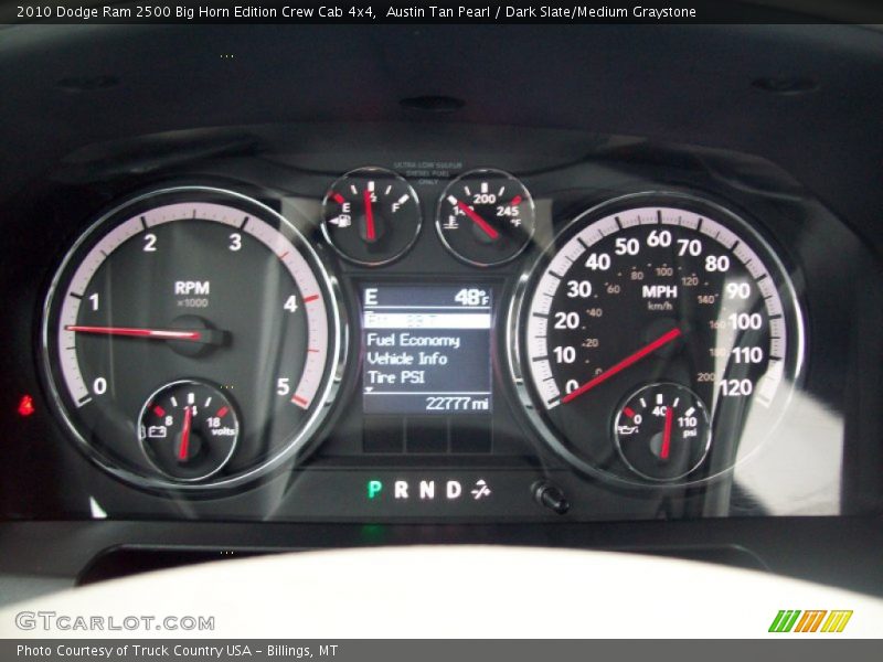  2010 Ram 2500 Big Horn Edition Crew Cab 4x4 Big Horn Edition Crew Cab 4x4 Gauges