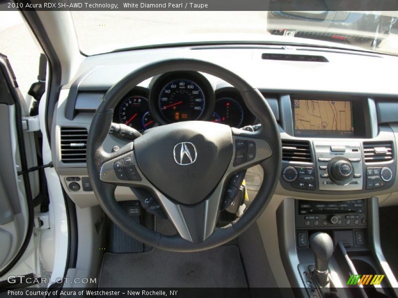 White Diamond Pearl / Taupe 2010 Acura RDX SH-AWD Technology
