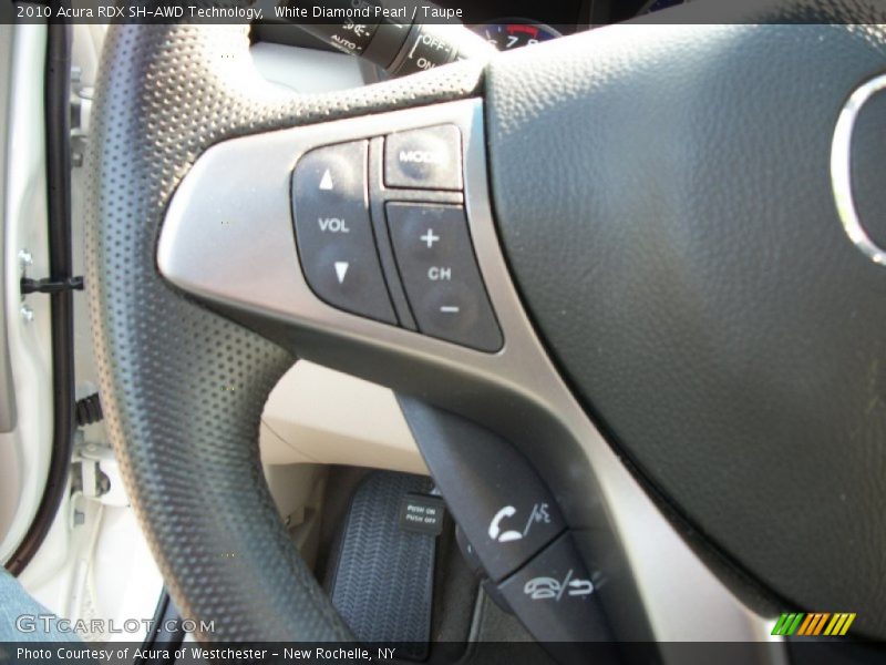 White Diamond Pearl / Taupe 2010 Acura RDX SH-AWD Technology