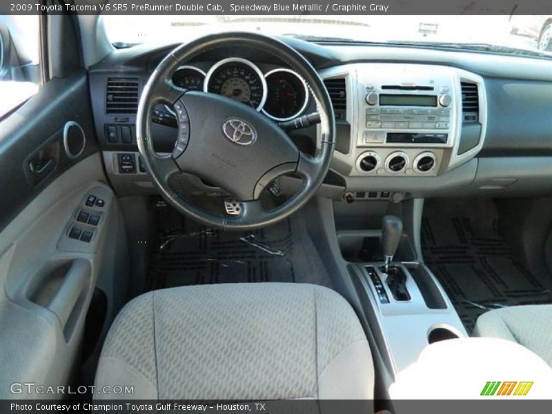 Speedway Blue Metallic / Graphite Gray 2009 Toyota Tacoma V6 SR5 PreRunner Double Cab