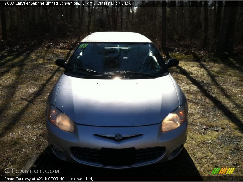 Bright Silver Metallic / Black 2003 Chrysler Sebring Limited Convertible