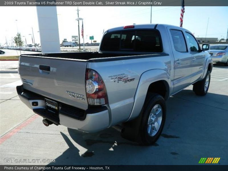 Silver Streak Mica / Graphite Gray 2009 Toyota Tacoma V6 PreRunner TRD Sport Double Cab