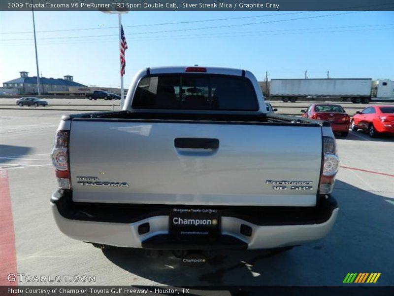 Silver Streak Mica / Graphite Gray 2009 Toyota Tacoma V6 PreRunner TRD Sport Double Cab