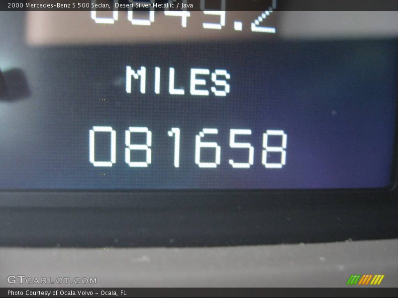 Desert Silver Metallic / Java 2000 Mercedes-Benz S 500 Sedan
