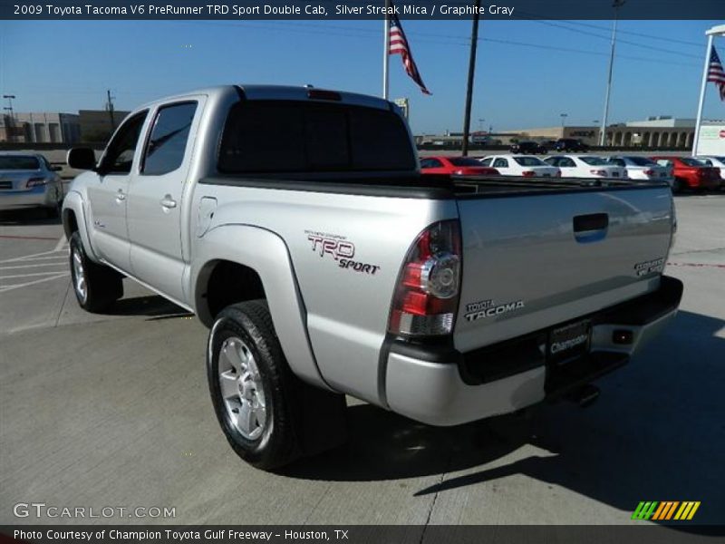 Silver Streak Mica / Graphite Gray 2009 Toyota Tacoma V6 PreRunner TRD Sport Double Cab