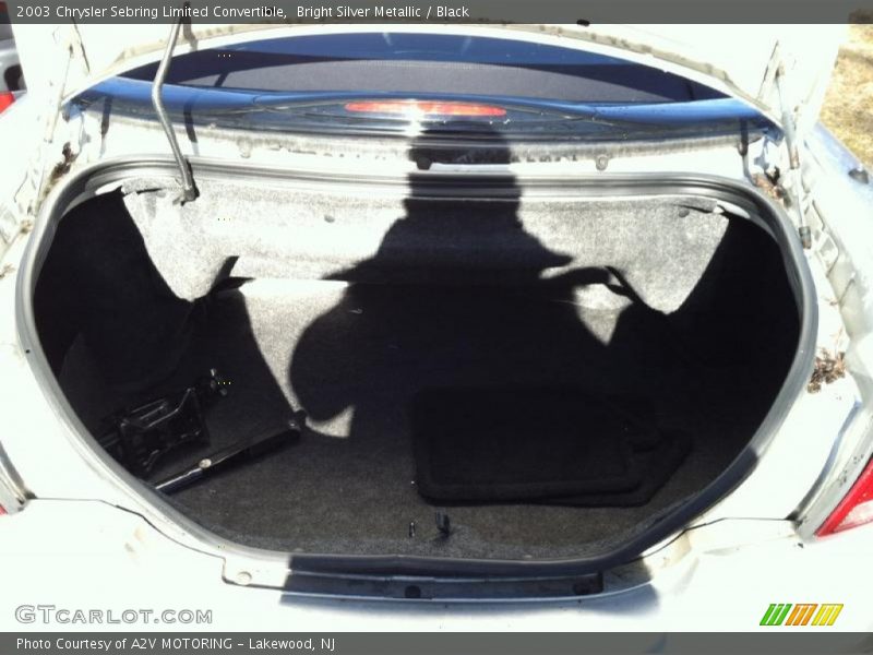  2003 Sebring Limited Convertible Trunk