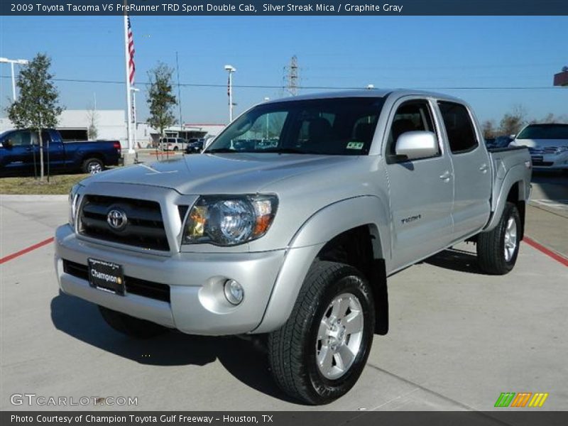 Silver Streak Mica / Graphite Gray 2009 Toyota Tacoma V6 PreRunner TRD Sport Double Cab