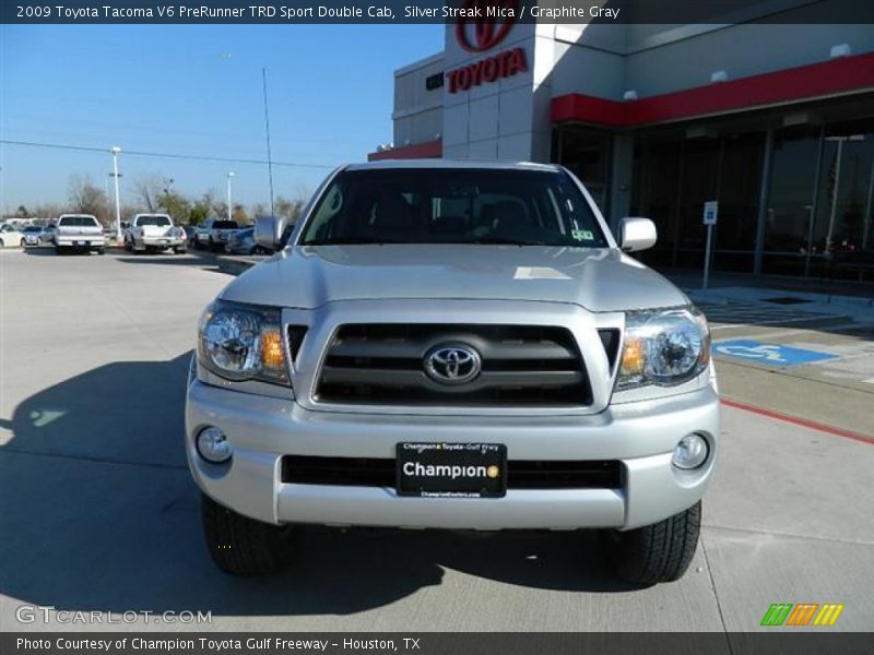 Silver Streak Mica / Graphite Gray 2009 Toyota Tacoma V6 PreRunner TRD Sport Double Cab