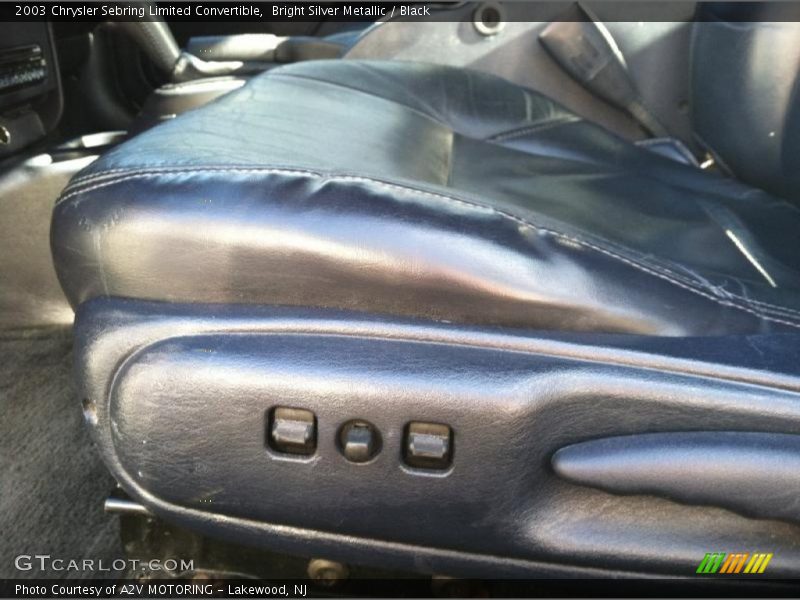 Bright Silver Metallic / Black 2003 Chrysler Sebring Limited Convertible