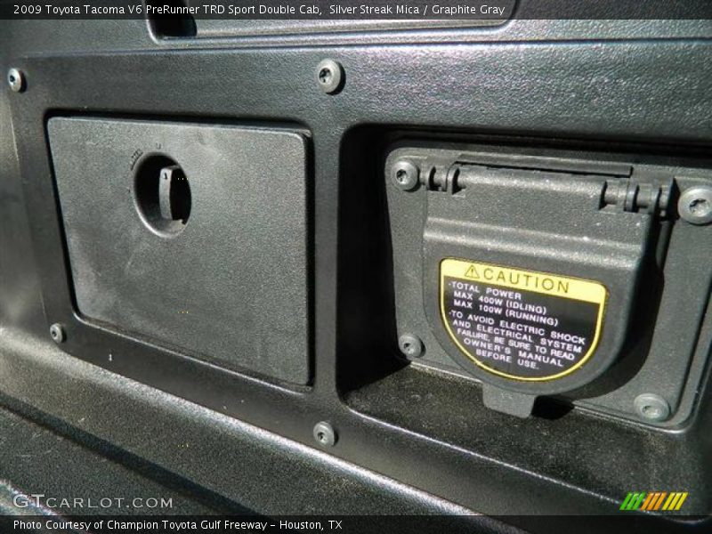 Silver Streak Mica / Graphite Gray 2009 Toyota Tacoma V6 PreRunner TRD Sport Double Cab