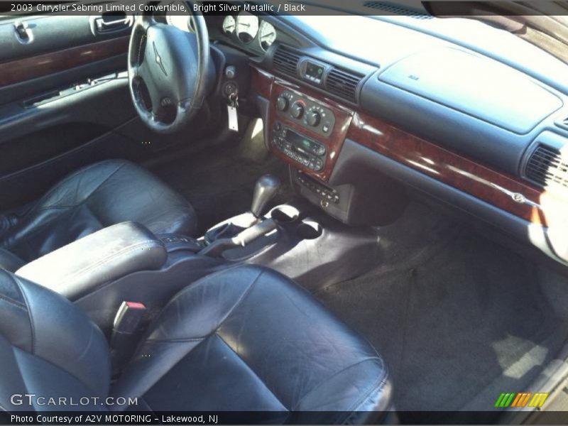 Bright Silver Metallic / Black 2003 Chrysler Sebring Limited Convertible