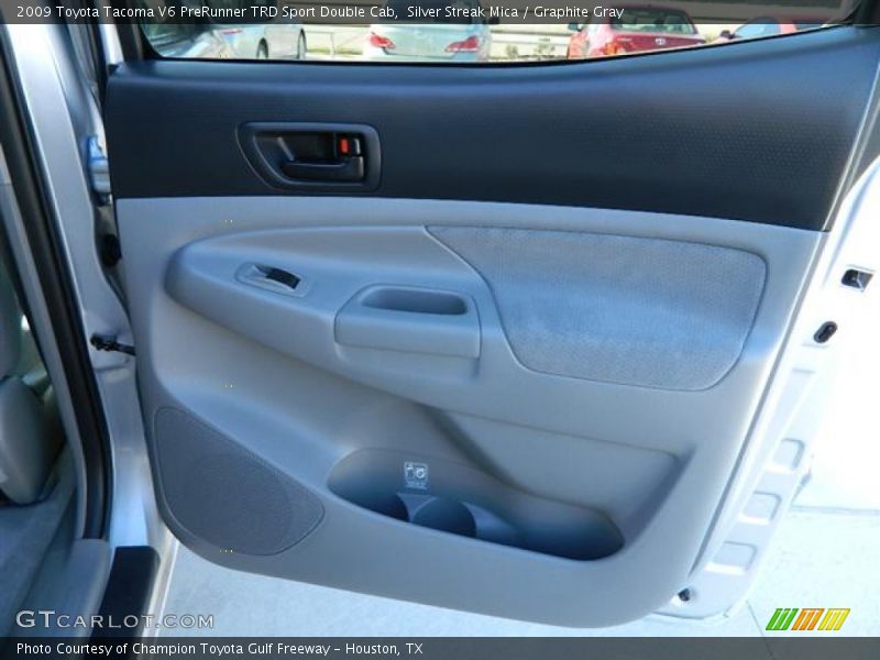 Silver Streak Mica / Graphite Gray 2009 Toyota Tacoma V6 PreRunner TRD Sport Double Cab