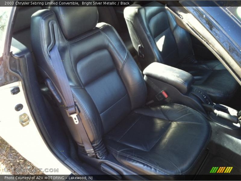 Bright Silver Metallic / Black 2003 Chrysler Sebring Limited Convertible