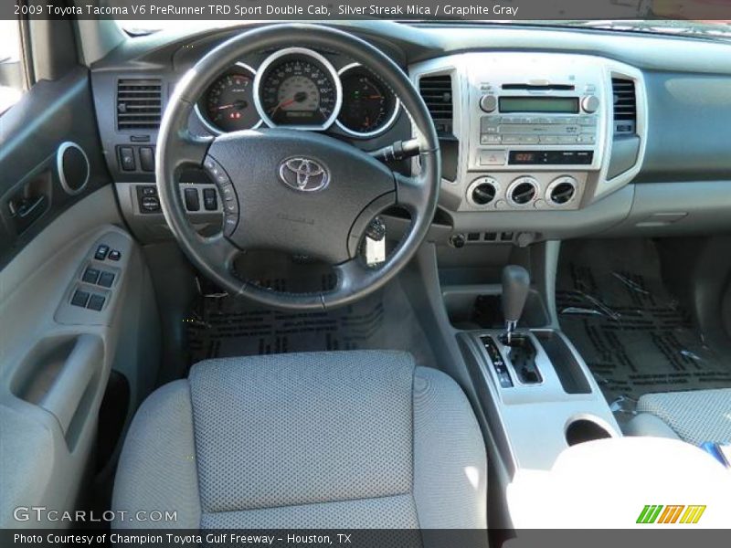 Silver Streak Mica / Graphite Gray 2009 Toyota Tacoma V6 PreRunner TRD Sport Double Cab